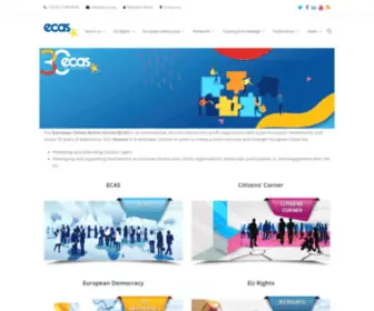 Ecas.org(European Citizen Action Service) Screenshot