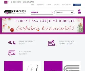 Ecasacartii.ro(Librarie crestina online) Screenshot