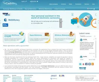 Ecashme.ru(E-currency exchange WebMoney and PayPal, buy and sell Webmoney) Screenshot