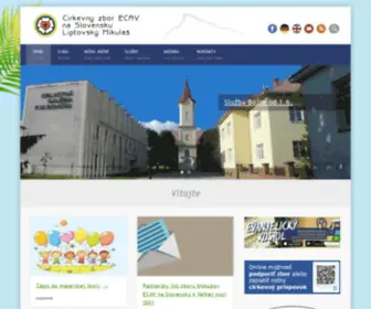 Ecavlm.sk(Cirkevný zbor ECAV Lipt) Screenshot