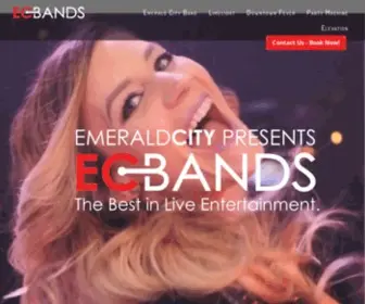 Ecbands.com(Best Live Party Cover Bands for Weddings & Events) Screenshot