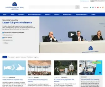 ECB.eu(The European Central Bank (ECB)) Screenshot