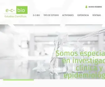 Ecbio.net(Investigación clínica) Screenshot