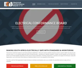 Ecbsa.co.za(Electrical Conformance Board) Screenshot