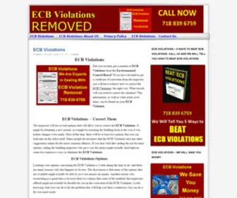 Ecbviolations.org(ECB Violations) Screenshot