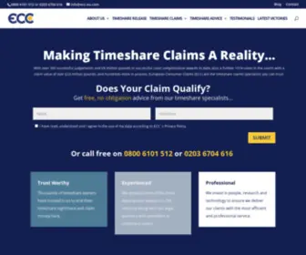 ECC-EU.com(European Consumer Claims) Screenshot