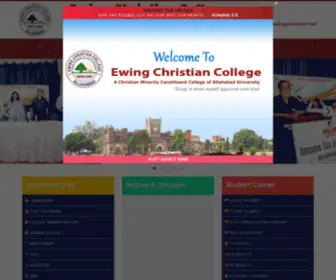 ECC.ac.in(Ewing Christian College) Screenshot