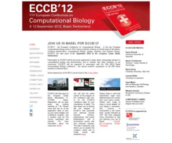 ECCB12.org(ECCB 12) Screenshot