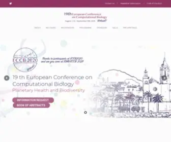 ECCB2020.info(19th European Conference on Computational Biology) Screenshot