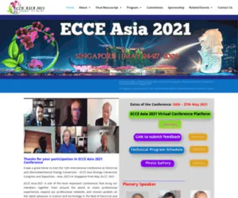 Ecceasia2021.com(ECCE Asia 2021 Conference at Singapore) Screenshot