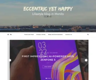 Eccentricyethappy.info(Eccentric Yet Happy) Screenshot