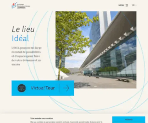 ECCL.lu(Bienvenue au European Convention Center Luxembourg) Screenshot