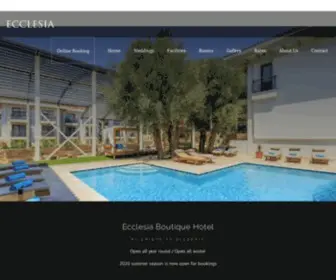 Ecclesiahotel.com(Suites and boutique hotel rooms at Oludeniz Beach) Screenshot