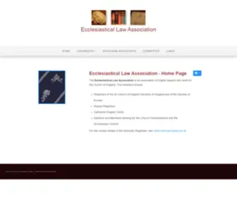 Ecclesiasticallawassociation.org.uk(ELA Web Site) Screenshot