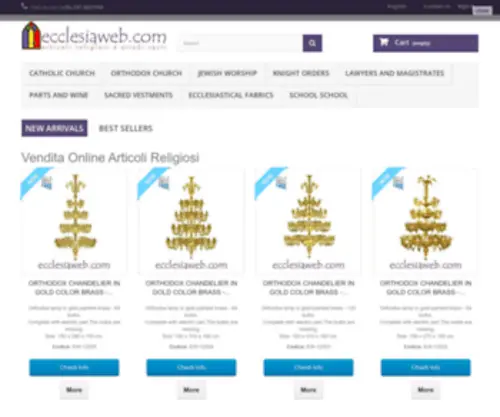 Ecclesiaweb.com(Vendita Online Articoli Religiosi) Screenshot