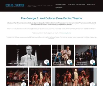 Ecclestheaterslc.com(The The George S. and Dolores Dore Eccles Theater) Screenshot