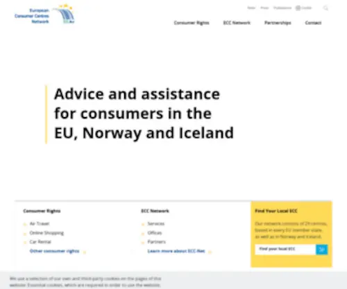 Eccnet.eu(Free Legal help and advice) Screenshot
