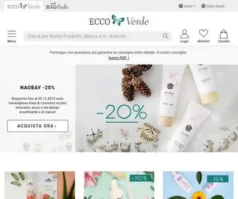 Ecco-Verde.it(Shop di cosmesi naturale ed ecobio) Screenshot