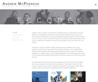 Eccodek.com(Andrew McPherson) Screenshot