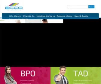 Eccooutsourcing.com(ECCO Outsourcing) Screenshot