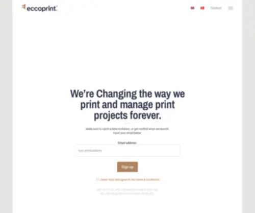 Eccoprint.com(Ecco Print) Screenshot