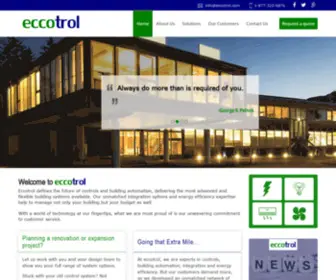 Eccotrol.com(Eccotrol defines the future of controls and building automation) Screenshot