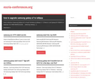 Eccria-Conferences.org(Eccria Conferences) Screenshot