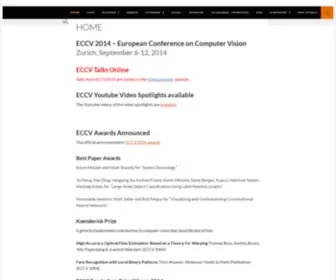 ECCV2014.org(European Conference on Computer Vision) Screenshot