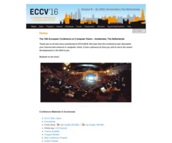 ECCV2016.org(ECCV 2016) Screenshot