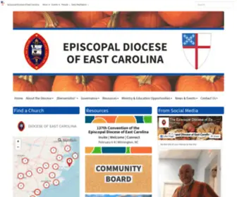 ECDio.org(Episcopal Diocese of East Carolina) Screenshot