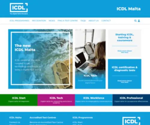 ECDL.com.mt(ECDL Malta) Screenshot