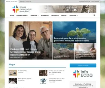 ECDQ.org(Église catholique de Québec) Screenshot