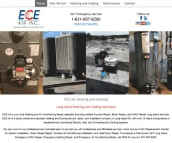 Eceairheatingandcooling.com(ECE Air Heating and Cooling) Screenshot