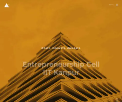 Ecelliitk.com(E-Cell, IIT Kanpur) Screenshot