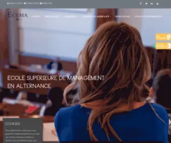 Ecema.fr(Un cursus de management 100% alternance) Screenshot