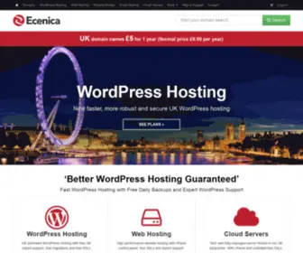 Ecenica.com(WordPress Hosting) Screenshot