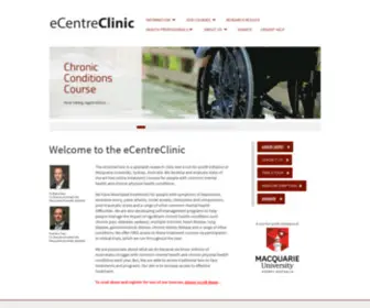 Ecentreclinic.org(Macquarie University) Screenshot