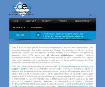 Eces.eu(European Centre for Electoral Support) Screenshot