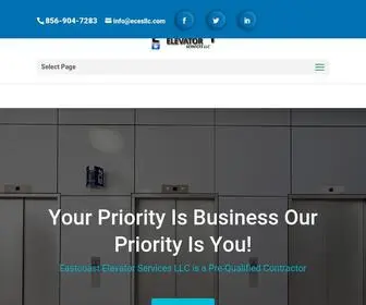 Ecesllc.com(Eastcoast Elevator Services) Screenshot