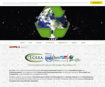 Ecexa.at(E.C.E.X.A. Dienstleistungen im Sektor Umweltmanagement an) Screenshot