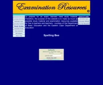 Ecexams.co.za(Examinations) Screenshot