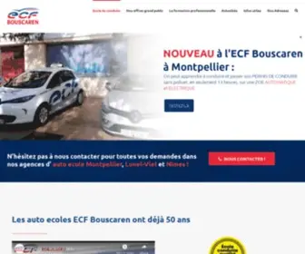 ECF-Bouscaren.com(Auto ecole Montpellier) Screenshot