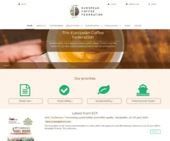 ECF-Coffee.org(The voice of the european coffee sector) Screenshot