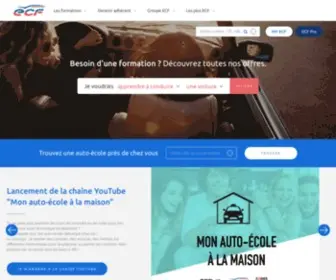 ECF.asso.fr(Auto École ECF) Screenshot