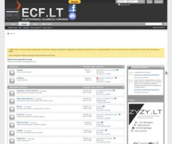 ECF.lt(Elektroninės Cigaretės Forumas) Screenshot