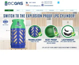 Ecgas.com.ph(Switch to the Leading Explosion Proof LPG Cylinders in the Philippines) Screenshot