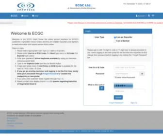 ECGCLTD.in(A Government of India Enterprise) Screenshot