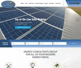 ECGLLP.com(Solar Panel Installation Cedar Rapids) Screenshot
