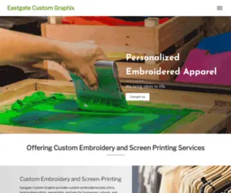 Ecgraphix.com(Custom Embroidery Services) Screenshot