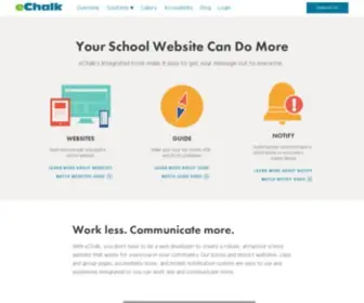 Echalk.com(Beautiful School Websites) Screenshot